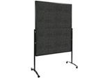 Moderationswand Legamaster PREMIUM PLUS klappbar, Textil, anthrazit