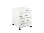 Schäfer Shop Select Rollcontainer Moxxo IQ 333, 3 Schübe, B 410 x T 495 x H 510 mm, abschließbar, weiß