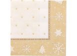 Servietten Papstar "ROYAL Collection", 20 Stück, 1/4-Falz, 250 x 250 mm, gold