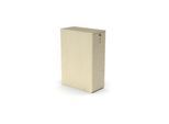 Hochcontainer Big Tower BEXXSTAR, 3 Regalfächer, links, abschließbar, B 400 x T 800 x H 1155 mm, Ahorn-Dekor