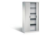 C + P Rollladenschrank Omnispace, 5 OH, abschließbar, B 1000 x T 420 x H 1980 mm, Stahl/Kunststoff, lichtgrau