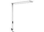 LED-Tischklemmleuchte Maul MAULsenja, 87 W, 15150 lm, 2700-5700 K, direktes/indirektes Licht, dimmbar, Bewegungs-/Lichtsensor, Aluminium, weiß