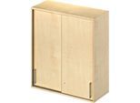 Schäfer Shop Genius Aufsatz-Schiebetürenschrank TETRIS WOOD, 3 OH, B 1000 mm, Ahorn-Dekor