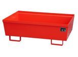 Auffangwanne BAUER AO-2, Stahl, 246 l, B 1200 x T 800 x H 415 mm, rot
