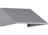 Schrägdachaufsatz für C+P Schließfachschrank Resisto, Neigung von 26°, B 396 x T 640 x H 230 mm, Stahl, weißaluminium RAL 9006