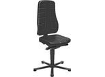 Drehstuhl All-in-One 9640, mit Gleiter, Kunstlederpolster, schwarz
