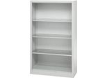 Schäfer Shop Select Regalschrank MS, 4 OH, B 950 x T 400 x H 1584 mm, Stahlblech, Lichtgrau
