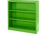 Schäfer Shop Select Stahlregal MS iCOLOUR, 3 Ordnerhöhen, B 950 x T 400 x H 1215 mm, apfelgrün RAL 6018
