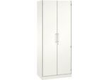 Flügeltürenschrank ASISTO C 3000, 5 Ordnerhöhen, B 800 mm, weiß/weiß
