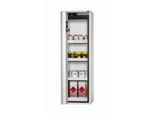 Sicherheitsschrank Typ 90 asecos S-PHOENIX touchless-90, vollautom. Sensor-Falttür, Anschlag links, Front Lichtgrau, B 596 x T 616 x H 1968 mm
