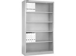 Schäfer Shop Select Regalschrank MS, 5 OH, B 950 x T 400 x H 1935 mm, Stahlblech, Verkehrsweiß