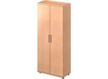 Schäfer Shop Genius Garderobenschrank TETRIS WOOD, 5 OH, H 1910 mm, Höhe inkl. Gleiter, Buche-Dekor