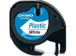 Schriftbandkassette für DYMO® Letra Tag, Kunststoff, 12mm, weiß
