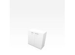 Schrank X-TIME WORK, 2 OH, 860 x 430 x 860 mm, Weiß/weiß