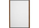 moedel Wandschild LMH, DIN A4, Hochformat, Holzrahmen, Aluminium, Klebe- oder Schraubmontage, B 221,5 x H 299,5 mm, Nussbaum, schwarz/Nussbaum