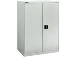 Flügeltürenschrank Schäfer Shop Select MS-i 12408, Stahlblech, B 800 x T 400 x H 1215 mm, 3 OH, Lichtgrau, bis 150 kg