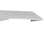 Schrägdachaufsatz für C+P Schließfachschrank Resisto, Neigung von 26°, B 772 x T 640 x H 230 mm, Stahl, verkehrsweiß RAL 9016