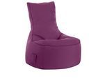 Sitzsack swing scuba®, 100% Polyester, abwaschbar, B 650 x T 900 x H 950 mm, aubergine