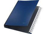 LEITZ® Pultordner, für DIN A4, numerisch, 31 Fächer, Graupappe, blau