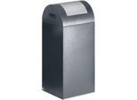 Selbstlöschende Wertstoff-Abfallsammler 55R, antiksilber/silber