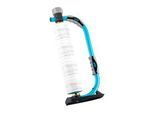 Stretchfolien Abroller grip® Systems, für grip®-Rollen mit einer Breite bis 400 mm, ergonomischer Handgriff, Aufhängevorrichtung, Stahl, wasserblau
