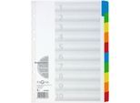 PAGNA Karton-Register, Zahlen 1-10, farbige Tabs
