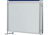 Franken Stellwandtafel ECO beidseitig Schreibtafel, Aluminiumrahmen, 1500x1200 mm