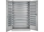 Schäfer Shop Select Magazinschrank, 10 Fachböden, ohne Ausstattung, B 1200 x T 500 x H 1935 mm, Stahl, weißaluminium