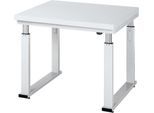 Arbeitstisch Serie adlatus 600, 1500 x 900 x 740-1140 mm, Hartlaminat-Platte