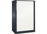 Rollladenschrank ASISTO C 3000, 3 Ordnerhöhen, B 800 mm, anthrazit/weiß