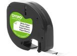 Schriftbandkassette für DYMO® Letra Tag, Papier, 12 mm, weiß