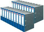 Ordner herlitz maX.file nature, DIN A4, Rückenschild geklebt, Hartpappe, Rückenbreite 80 mm, blau, 20 Stück
