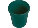 Papierkorb Helit The Green German, Volumen 18 l, umlaufender Griffrand, Recyclingkunststoff, Ø 315 x H 331 mm, grün