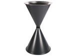Konischer Standaschenbecher Diabola, Alu-Einlegeschale, H 710 mm, ø 400 mm, anthrazit