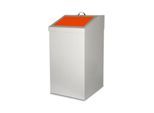 Wertstoffsammler, Volumen 54 l, mit Inneneimer, Stahl verzinkt, B 340 x T 380 x H 650 mm, orange
