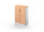 Schäfer Shop Genius Flügeltürenschrank TETRIS SOLID, 3 OH, B 800 x H 1170 mm, 2 Böden, Buche/weißalu