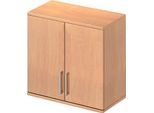 Schäfer Shop Genius Aufsatzschrank TETRIS WOOD, 2 OH, B 800 mm, abschließbar, Buche-Dekor