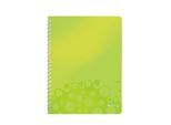 LEITZ Notizbuch WOW 4638, DIN A4, kariert, grün