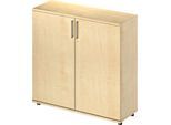 Schäfer Shop Genius Flügeltürenschrank TETRIS WOOD, 3 OH, Höhe inkl. Gleiter, B 1200 mm, Ahorn-Dekor