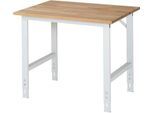 RAU Arbeitstisch, Buche-Platte, B 1000 x T 800 x H 760-1080 mm