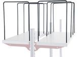 Rocholz Fachteiler für Ablageboden System Flex, 4-er, Bügelweite 300 mm