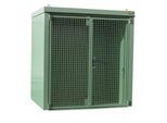 Gasflaschencontainer BAUER GFC-B M2, B 1570 x T 2125 x H 2265, für 35 Gasflaschen, feuerbeständig, abschließbar, grün