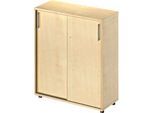 Schäfer Shop Genius Schiebetürenschrank TETRIS WOOD, 3 OH, B 1000 mm, Höhe inkl. Gleiter, Ahorn-Dekor