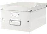 LEITZ® Ablage- und Transportbox Serie Click + Store, mittel, für DIN A4, weiß