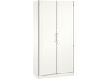 Flügeltürenschrank ASISTO C 3000, 5 Ordnerhöhen, B 1000 mm, weiß/weiß