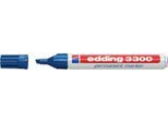 EDDING Permanent Marker 3300, mit Keilspitze, 10 Stück, blau