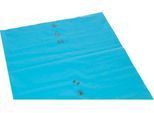 Deiss PREMIUM® Abfallsäcke, 240 Liter, Recycling-LDPE, robust und vielseitig, B 650+550 x H 1350 mm, blau, 100 Stück