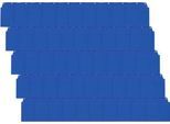 Orgatex Sichttaschen, A6 quer, blau, 50 St.