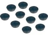 Kraftmagnete Franken, rund, bis 2,5 kg, Speziallackierung, Ø 38 mm, Kunststoff, schwarz, 10 Stück