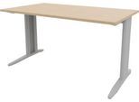 Schreibtisch ARLON-OFFICE, B 1400 x T 800 x H 730 mm, Eiche-Dekor